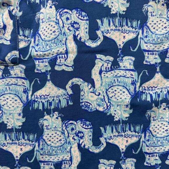 Lilly Pulitzer Size 16 Carlotta Stretch Shift Dress Joy Ride Elephant Coastal - Picture 2 of 12